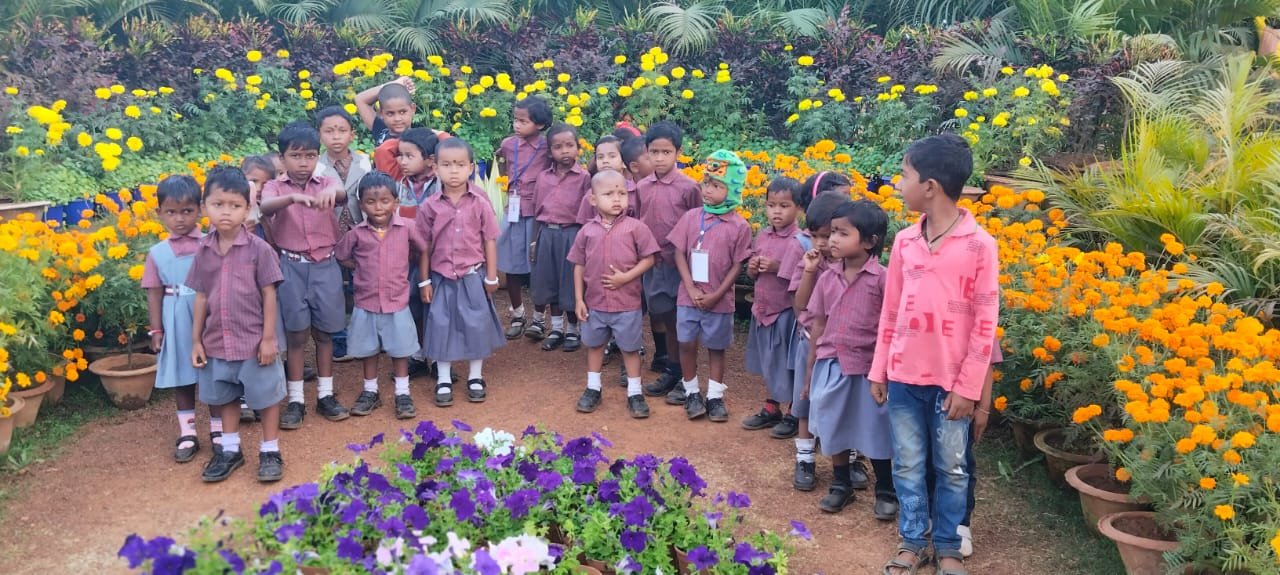 Tribal students group photo